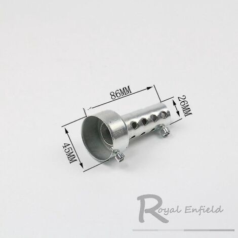 Silencieux d'échappement universel pour moto, 35 mm, 42 mm, 45 mm, 48 mm, 60 mm, en acier inoxydable, 45 x 86 mm (1/4)