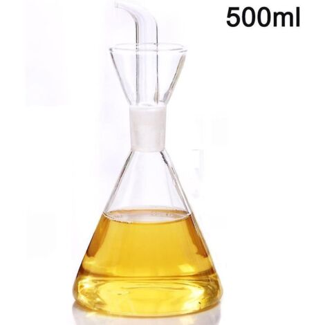 Distributeur d'huile d'olive en verre borosilicate triangulaire de 125 ml - 500 ml (1/5)