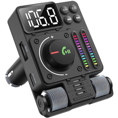 Adaptateur Bluetooth pour voiture - Émetteur FM Bluetooth 5.3, port USB Type-C à charge rapide PD 30 W, Hi-Fi (1/5)