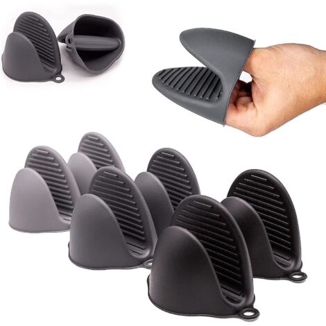 3 Paires Gants De Four Et Maniques Cuisine,gants De Cuisine,gant Pour Four Anti Chaleur Silicone Résistant Chaleur Et Antidrapant Adapts Pour La Cuiss (1/5)