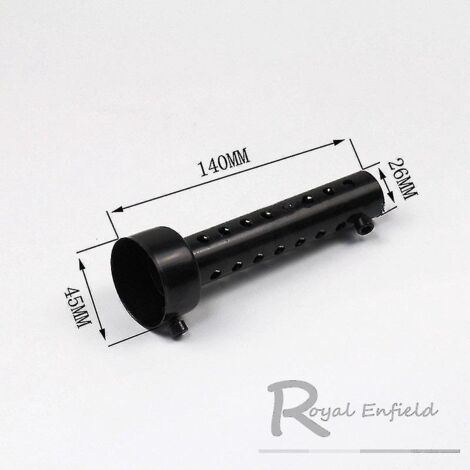 Silencieux d'échappement universel pour moto, 35 mm, 42 mm, 45 mm, 48 mm, 60 mm, en acier inoxydable, 45 x 140 mm (1/4)