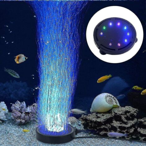 Lampe à bulles pour aquarium avec pompe à air LED pour la décoration des tortues
