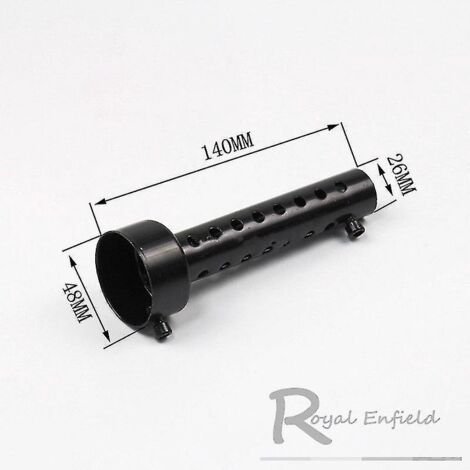 Silencieux d'échappement universel pour moto DB Killer 35 mm, 42 mm, 45 mm, 48 mm et 60 mm, en acier inoxydable 48 x 140 mm (1/4)