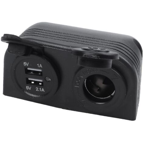 Répartiteur de prise allume-cigare USB double pour bateau ou caravane, chargeur 12 Vcadeau de G (1/5)
