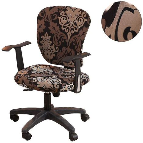 Housse universelle lavable et pivotante pour chaise de bureau d'ordinateur - Style 1 (1/5)