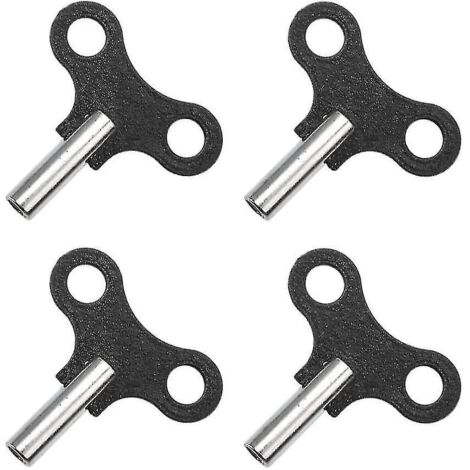 Clé de remontage pour horloge mécanique. Clé universelle pour remontage d'horloge (noire) (4 pièces) A (1/5)