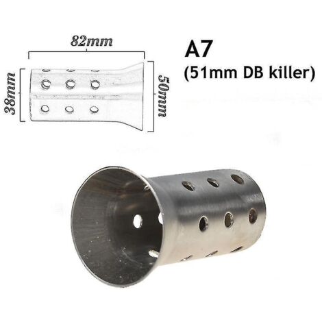Silencieux d'échappement universel pour moto, 35 mm, 42 mm, 45 mm, 48 mm, 60 mm, en acier inoxydable. (1/4)