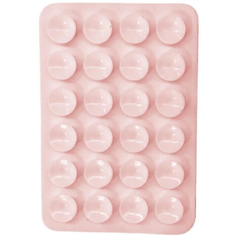 Lot de 5 supports adhésifs à ventouse en silicone pour coques de téléphone, compatibles avec les coques iPhone et Android, support mains libres pour téléphone portable, violet clair (1/4)