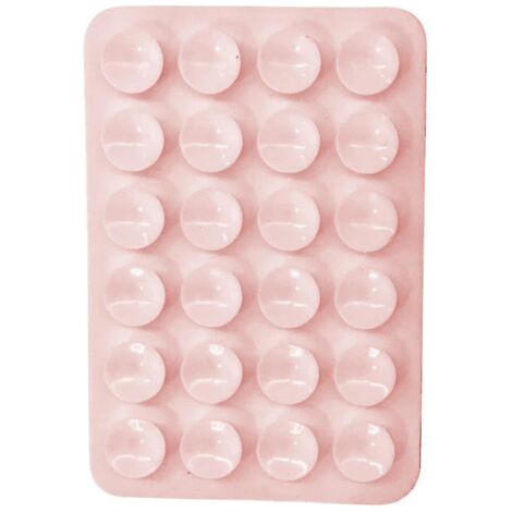 Lot de 5 supports adhésifs à ventouse en silicone pour coques de téléphone, compatibles avec les coques iPhone et Android, support mains libres pour téléphone portable, violet clair (1/4)