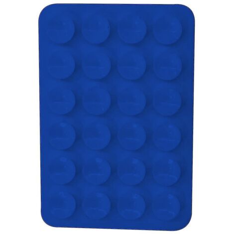 Lot de 5 supports adhésifs à ventouse en silicone pour coques de téléphone, compatibles avec les coques iPhone et Android, accessoire mains libres pour téléphone portable, bleu foncé (1/4)