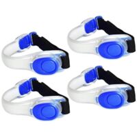 Soutien-gorge en silicone à LED bleues, éclairage nocturne clignotant, harnais à tube fluorescent