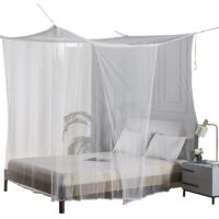 Moustiquaire blanche pour lit simple, 200 x 150 x 190 cm
