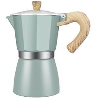 Cafetière italienne en aluminium, cafetière à percolation pour expresso et moka, cafetière italienne 3 tasses, cafetière italienne à poser sur la cuisinière