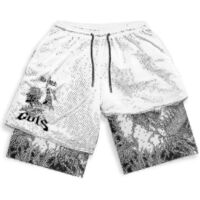Short de sport anime homme femme Berserk Manga imprimé 3D 2 en 1, short de performance pour l'entraînement d'été, séchage rapide, short de compression - XXXL-16
