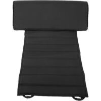 Coussin de soutien universel en cuir pour siège auto, tapis d'extension doux noir