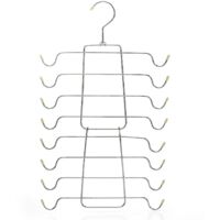 Organisateur de soutien-gorge, débardeur et cintre en métal peu encombrant, support pour débardeur, soutien-gorge, camisoles, foulards ou ceintures, beige