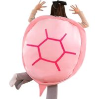 Coussin tortue géant à porter pour adulte - Déguisement de tortue géant amusant - Peluche tortue lestée, grand coussin corporel tortue rose x 80 cm