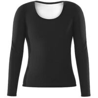 Ensemble de sudation sans coutures pour femme, legging gainant, legging de fitness, ceinture amincissante, haut gainant - XL - T-shirt