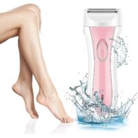 Rasoir électrique pour femme, rasoir rechargeable utilisable sur peau sèche ou humide, tondeuse maillot, épilation du corps