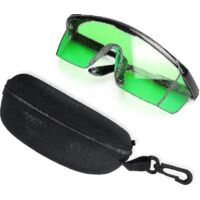Lunettes d'amélioration de la visibilité laser vert - Lunettes de sécurité pour niveaux laser verts, lasers rotatifs et lasers multi-lignes - Améliorent la visibilité du faisceau vert (boîte incluse)