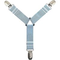 Lot de 4 attaches bleues pour draps-housses Better Bedder, compatibles avec les tailles Queen, King et Twin.
