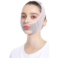Masque de sommeil sculptant pour le visage, masque amincissant pour le visage, masque liftant pour le visage, réducteur de double menton (2 pièces)