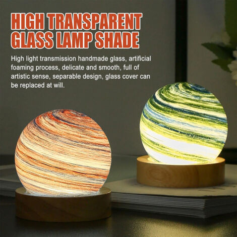 Mydethun Lampe Lune 3D Veilleuse, 1,8 m, à intensité tactile et rechargeable par USB avec