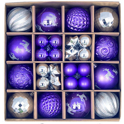 Décorations de Noël, décorations pour sapin de Noël, boules décoratives incassables à suspendre pour sapin de Noël, décorations de Noël en vrac pour décoration de table