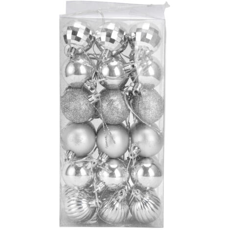 Lot de 36 boules de Noël incassables à suspendre pour sapin de Noël, idéales pour les festivals et les fêtes