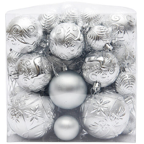 Décorations de sapin de Noël, boules décoratives en vrac, ornements suspendus décoratifs pour arbres de Noël, décoration de fête de vacances