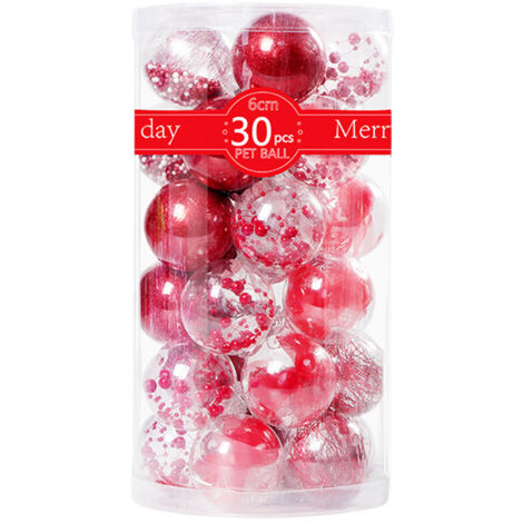 Boules de Noël décoratives avec décorations délicates en peluche