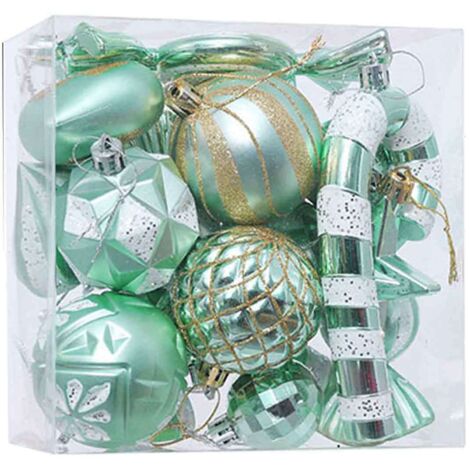 Boules de Noël décoratives pour sapin de Noël, décorations de sapin de Noël incassables, boules suspendues pour décoration de fête de fin d'année