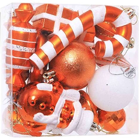 Boules de Noël décoratives pour sapin de Noël, décorations de sapin de Noël incassables, boules suspendues pour décoration de fête de fin d'année