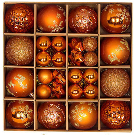 Décorations de Noël, décorations pour sapin de Noël, boules décoratives incassables à suspendre pour sapin de Noël, décorations de Noël en vrac pour décoration de table