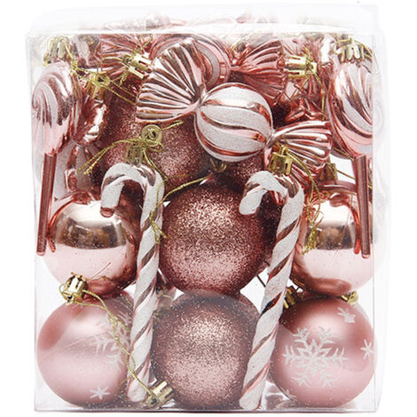 Boules de Noël à suspendre pour décorations d'arbre de Noël, pour décoration intérieure de fête de Thanksgiving