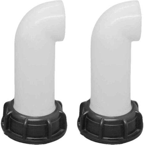 2 pièces buse de valve pour réservoir d'eau IBC 60mm, adaptateur pour cuve (blanc) (1/5)