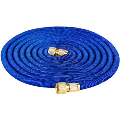 Tuyau arrosage extensible 5m, rétractable avec fixations métal, pour irrigation et nettoyage (1/5)