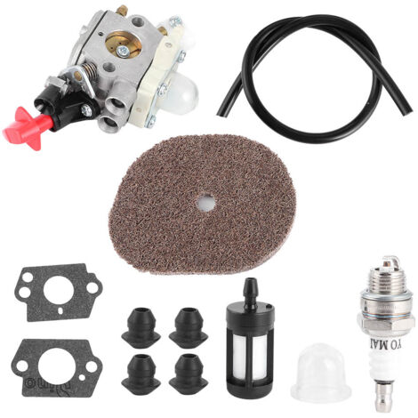 Kit de nettoyage de filtre à air et de carburateur pour Stihl FS50 FS56 FS40 FS70 FC56 FC70 ZAMA C1M&8209S267A (1/5)