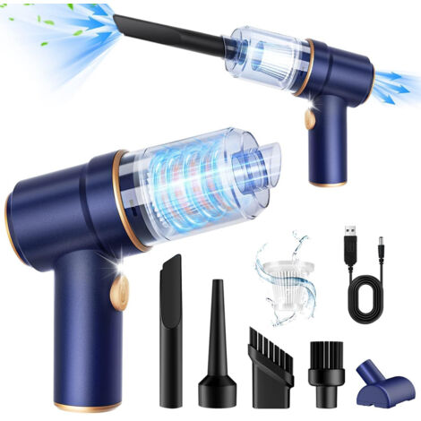 Aspirateur sans fil rechargeable USB, mini aspirateur de voiture, suction puissante, portable et pratique. (1/5)