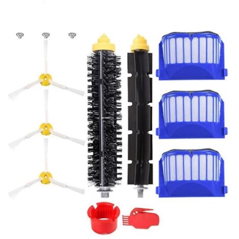 Ensemble d'accessoires compatible pour robot aspirateur iRobot, pièces de rechange pour un entretien optimal et une performance durable. (1/5)