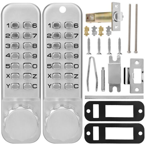 Serrure à code mécanique mini - Sécurité par mot de passe - Verrou numérique compact - Installation facile sur portes intérieures et extérieures (1/5)