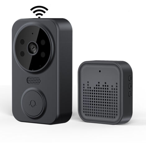 Sonnette vidéo sans fil intelligente - Interphone de sécurité - Caméra haute définition - Surveillance domestique. (1/5)