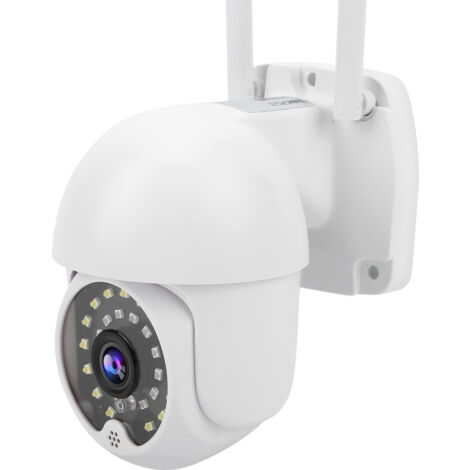 Caméra de sécurité WiFi sans fil - Audio bidirectionnel - Rotation PTZ - Détection de mouvement - Enregistrement d'images - Alimentation 100-240V (UE) (1/5)