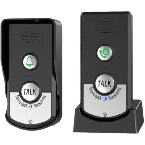 Système d'intercommunication sans fil - Soins aux seniors - Sonnette avec fonction rappel - Installation simple - Idéal pour maisons de retraite et domiciles (1/5)