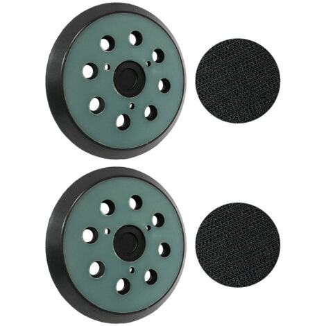 2 plateaux ponçage Makita 125mm - 8 trous - Compatible BO5010/5030/5041, DeWalt DW420/421 - Qualité supérieure (1/5)