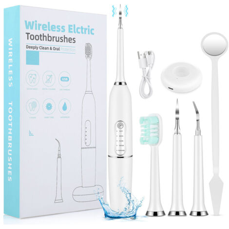 Brosse à dents électrique ultrasonique adulte - Nettoyage dentaire profond - Soin buccal complet (1/5)