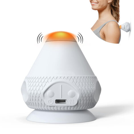 Masseur points trigger vibrant - Balle de massage avec ventouse - Chauffage dos, nuque, bras, épaules - Soulagement musculaire (1/5)