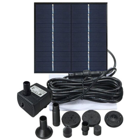 Mini fontaine solaire 1.2W 180g - Parc paysager - Design discret - Fonctionnement autonome et silencieux (1/5)