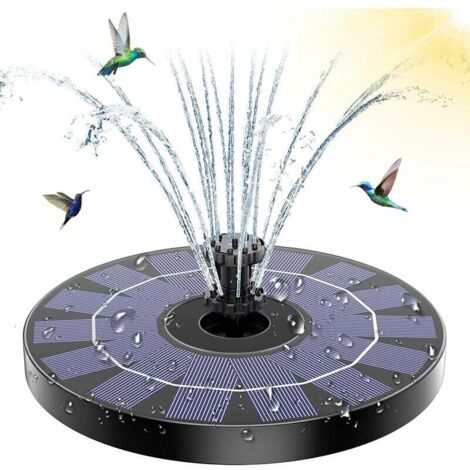 Fontaine solaire RedBen UG 3W - Batterie intégrée 1200 mAh - Pompe solaire pour bassin - Design élégant et performant (1/5)
