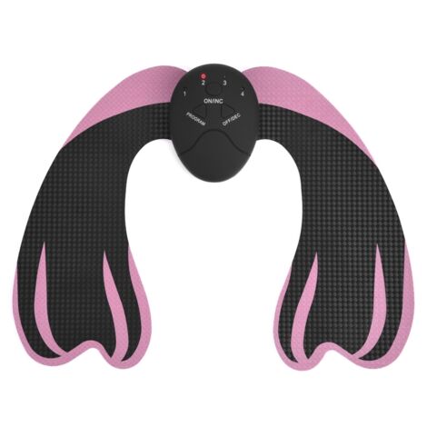Machine massage lifting fessier EMS - Stimulation musculaire hanches - Noir et rose - Modelage corporel (1/5)